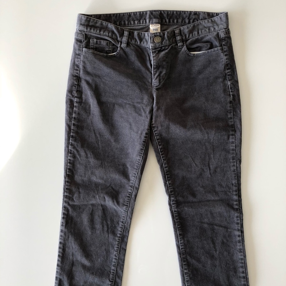 J CREW • city fit corduroy boot cut pants